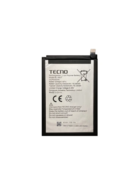 Tecno Spark 9T Batarya Pil Sıfır BL-49JT ürün görseli 1