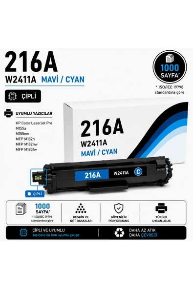 HP 216A-W2411A Mavi ürün görseli 1