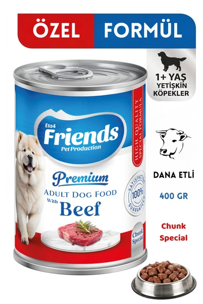 Premium Dana Etli Yetişkin Köpek Konservesi 400 gr (Chunk Special) ürün görseli 1