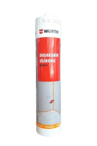 Würth Duşakabin Silikonu Şeffaf 310 ml - Resim 3
