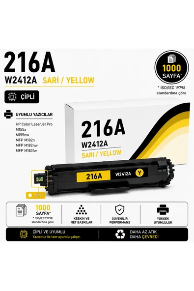 HP 216A-W2412A Sarı ürün görseli 1