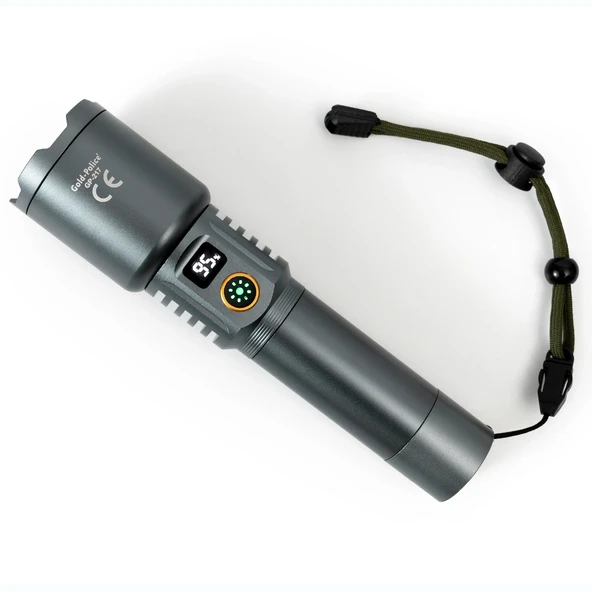 Standart Led’leri Unutun Gold  Gp-217 Tg Led, Işığı Yüzlerce Metre Öteye Odaklayan Özel Lens Yapısı Ve Şarj Edilebilir Dev Bataryasıyla Profesyonellerin Tercihi. Geceyi Gündüze Çeviren Gerçek G ürün görseli 1