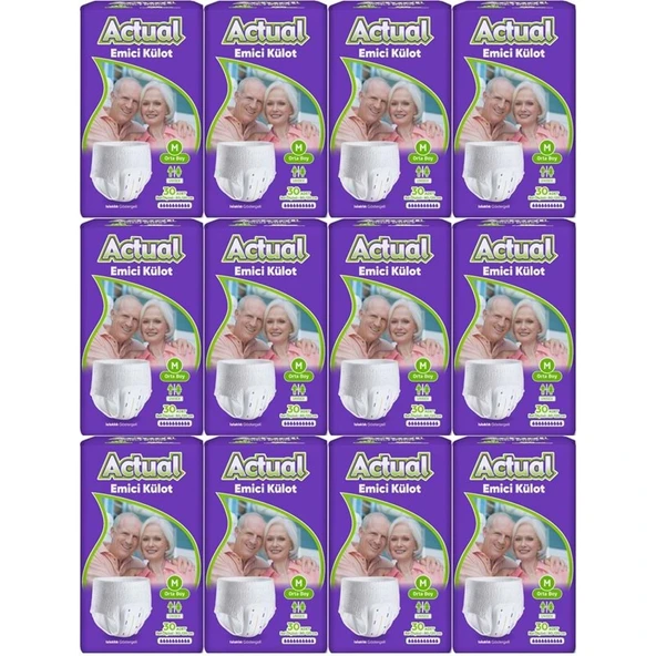 Actual Emici Külot Yetişkin Bezi M - Medium - Orta (Islaklık Göstergeli) 360 Adet ürün görseli 1