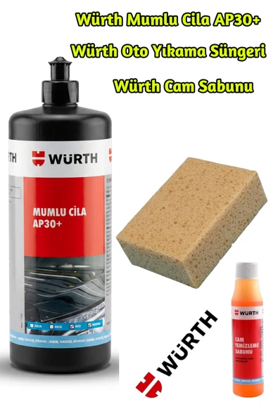 Würth Mumlu Cila AP30 + Oto Yıkama Süngeri + Cam Sabunu  Avantaj Paketi ürün görseli 1