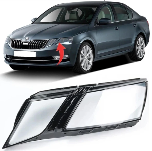 Skoda Octavia 2017-2020 Sol Far Camı 5E1941017CX ürün görseli 1