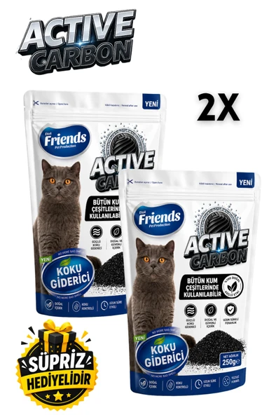 Aktif Karbon Kedi Kumu Koku Giderici 500 GR ürün görseli 1