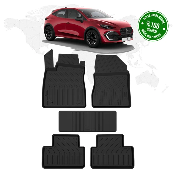 Renault Clio 6 4D Havuzlu Paspas 2026 Model Ve Sonrası ürün görseli 1