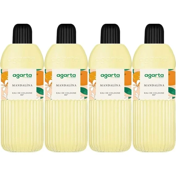 Agarta Kolonya 400 ML Mandalina 80 Derece Pet Şişe (4 Lü Set) ürün görseli 1