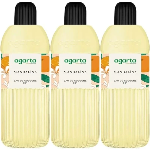 Agarta Kolonya 400 ML Mandalina 80 Derece Pet Şişe (3 Lü Set) ürün görseli 1