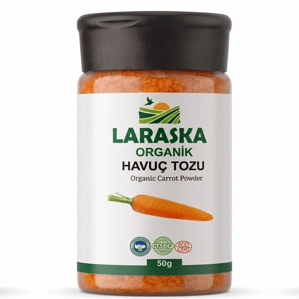 Organik Havuç Tozu 50g Organic Carrot Powder ürün görseli 1