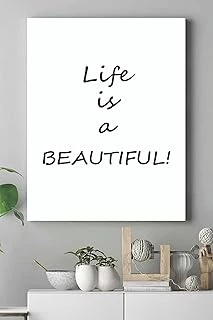 Postermanya (Pster17207) Hayat Güzeldir Motivasyon Kanvas Tablo 21 X 30 ürün görseli 1