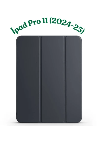 Fuchsia iPad Pro 11" M5 - 2025 ile Uyumlu Smart Cover Kalemlik Bölmeli Standlı Tablet Kılıfı ürün görseli 1
