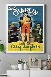 Postermanya (Pster18311) City Lights-Şehir Işıkları Film Afişi Kanvas Tablo 4 50 X 70 ürün görseli 1