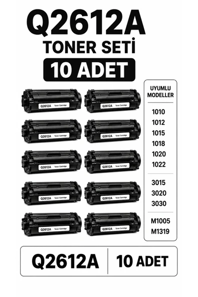 Q2612A Toner Seti ( 10 Adet ) ürün görseli 1