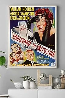 Postermanya (Pster18055) Sunset Boulevard-Sunset Bulvarı Film Afişi Kanvas Tablo 2 50 X 70 ürün görseli 1