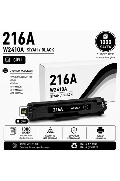 HP 216A-W2410A Siyah ürün görseli 1