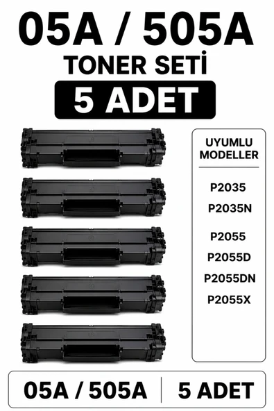 05A / 505A Toner Seti ( 5 Adet ) ürün görseli 1