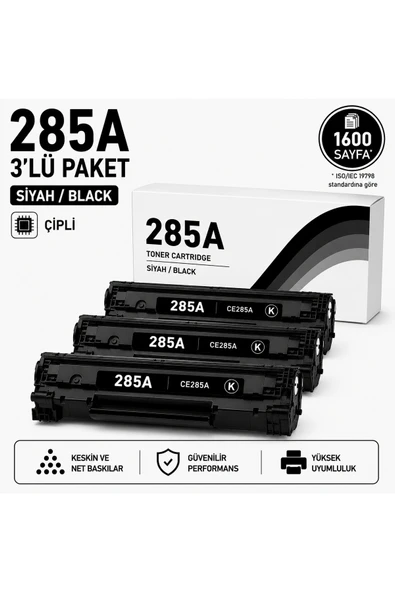 HP 285a Toner 3'lü Paket ürün görseli 1