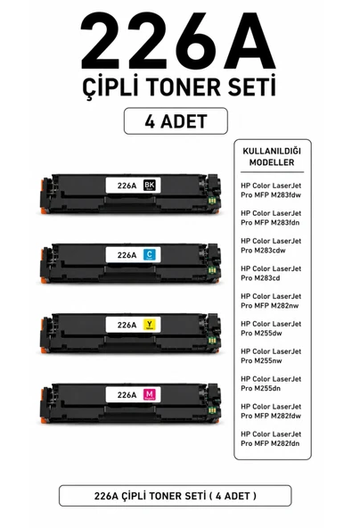 226A Çipli Toner Seti ( 4 Adet ) ürün görseli 1