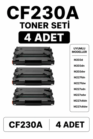 CF230A Toner Seti ( 4 Adet ) ürün görseli 1