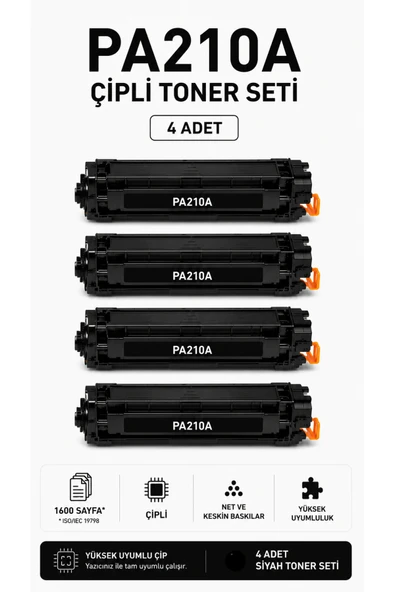 Pantum PA210A Çipli Toner Seti ( 4 Adet ) ürün görseli 1