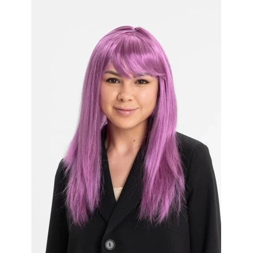 Rose Pembe Düz Kesim Peruk ürün görseli 1