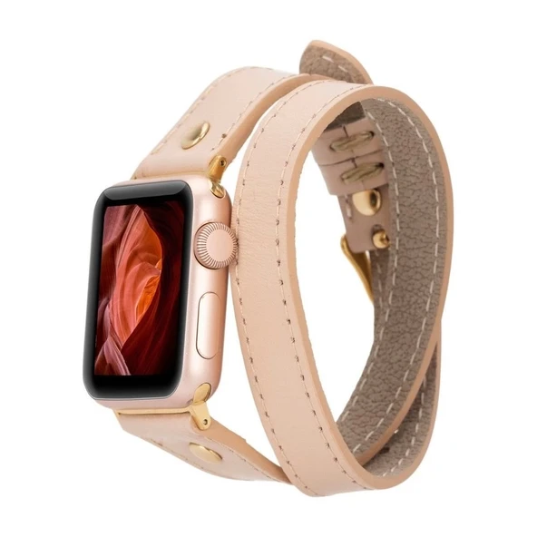 Apple Watch Uyumlu Deri Kordon 42-44-45mm Slim DT GT NU1 ürün görseli 1