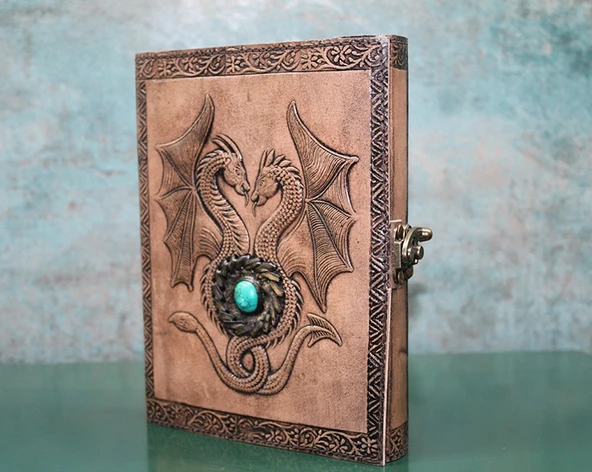 Taşlı Deri Defter Model 8 ürün görseli 1