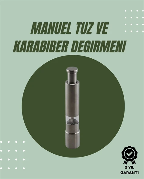 Orta Boy Kararbiber ve Tuz Öğütücü – Kolay Kullanım, Şık Tasarım ürün görseli 1