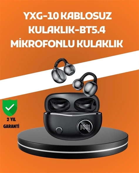 YXG10 Açık Kulak Bluetooth Kulaklık – Klipsli, Güvenli Spor Tasarım, 30 Saat Pil ürün görseli 1