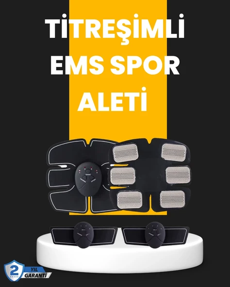 Titreşimli EMS Spor ve Fitness Cihazı Karın Kası Kol Bacak 2025 Model ürün görseli 1