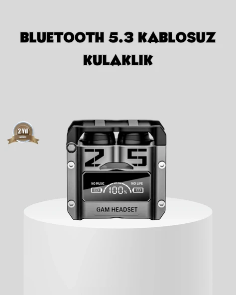 Gürültü Engelleyici Kablosuz Bluetooth Kulaklık – Oyun ve Müzik İçin Profesyonel Ses ürün görseli 1