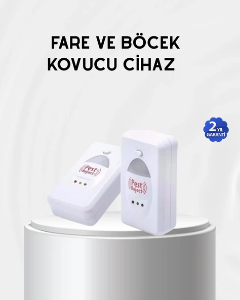 Fare, Sivrisinek ve Böcek Kovucu Ultrasonik Cihaz – Güvenli ve Kimyasalsız Çözüm ürün görseli 1