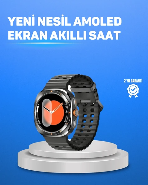Değiştirilebilir Kordonlu Akıllı Saat IPS Ekran ve Bildirim Desteği ürün görseli 1