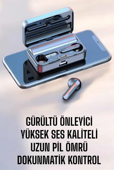 Telefon Standlı Bluetooth Kulaklık Aynalı Yüksek Ses Kaliteli ürün görseli 1