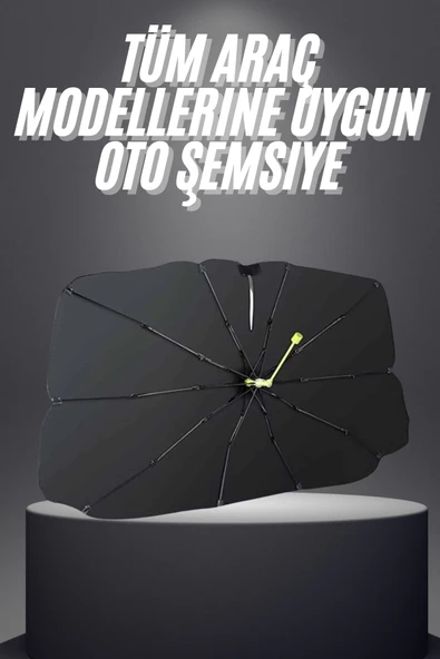 Yeni Nesil Tüm Araç Modellerine Uygun Oto Şemsiye Katlanabilir UV Işınlarına Karşı ürün görseli 1