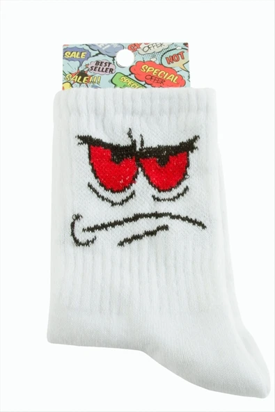 Emoji Kolej Çorap 8*28 ürün görseli 1