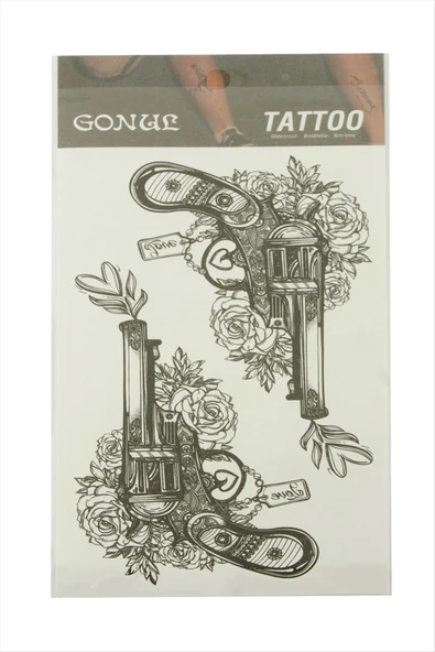 Silah Tattoo Dövme Sticker ürün görseli 1