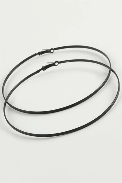 Noktalı Metal Halka Küpe 8-9-10 cm ürün görseli 1