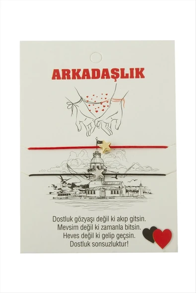 Yıldız Arkadaşlık İp Bileklik 2 Adet ürün görseli 1