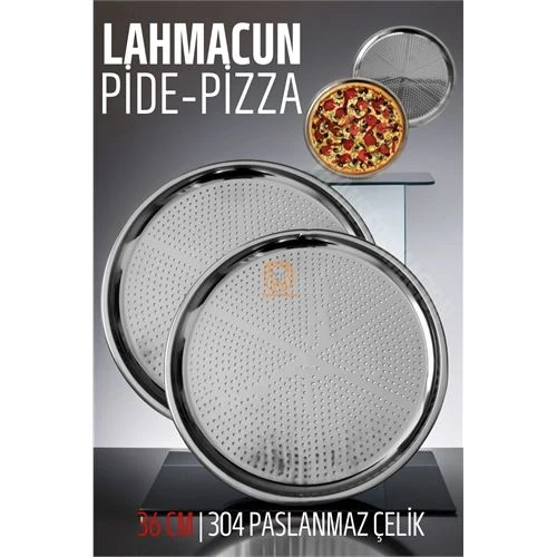 Lahmacun Pizza Pide Pişirme Tepsisi 36 CM 2 li SET 721315 ürün görseli 1