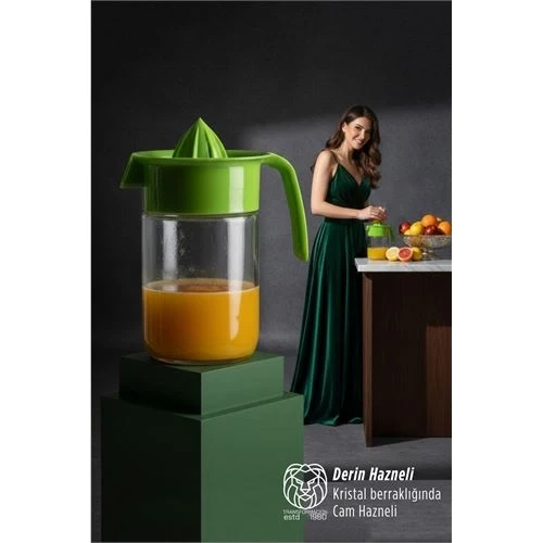 Cam Hazneli Profesyonel Narenciye Sıkacağı – 660 ml 19 cm Derin Kapasite ürün görseli 1