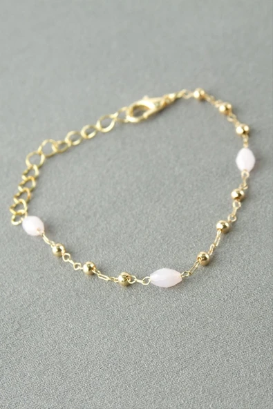 Oval Kristal Taşlı Bileklik ürün görseli 1
