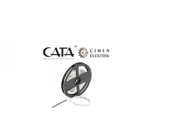5 METRE CATA CT 4482 10 Çip İç Mekan Şerit Led Kırmızı 12V ürün görseli 1