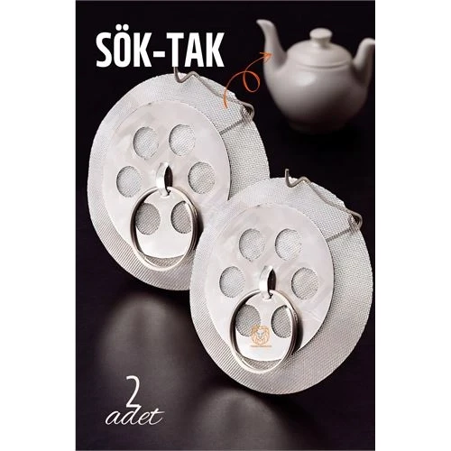 Sök-Tak Demlik İçi Çay Filtresi Çay Süzgeci 2 adet 721303 ürün görseli 1