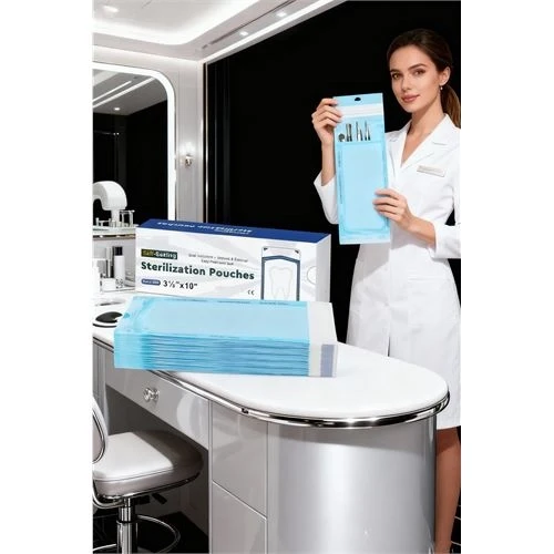 Sterilizasyon Poşeti 600 Adet - Otoklav Kendinden Yapışkanlı Medikal Poşet 9x26 cm ürün görseli 1
