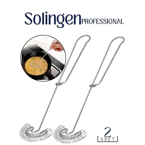 Çelik Spiral Çırpıcı 2 ADET Solingen Professional 718583 ürün görseli 1