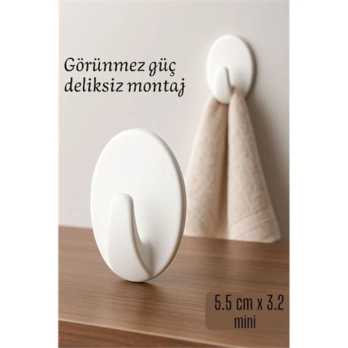Mini Kendinden Yapışkanlı Duvar Askısı – 5.5 x 3.2 cm | İz Bırakmaz, Güçlü Tutuş 722286 ürün görseli 1