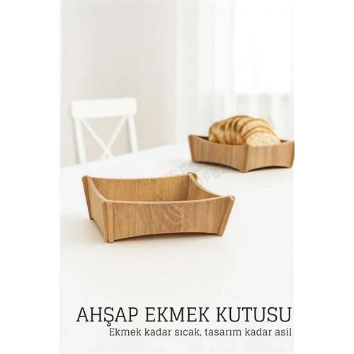 Ahşap Ekmek Kutusu - Doğal, Şık ve Fonksiyonel 722368 ürün görseli 1