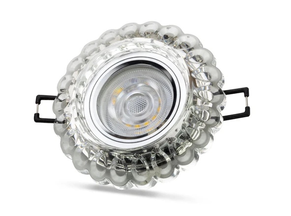 NOAS YL65 1667 Geras Led Çerçeveli 4000K Kristal Cam Spot Kasa - Priz ve Anahtar İçin Uyumlu Çerçeve ürün görseli 1